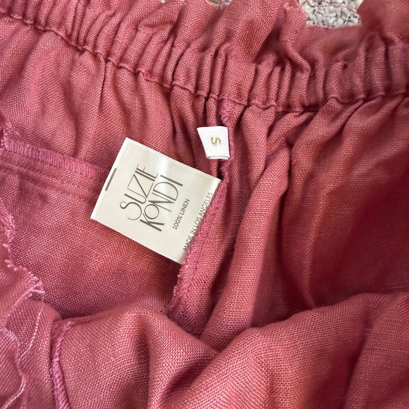 SUZI KONDI Women's Hera Linen Safari Bloomers, Desert Rose - Picture 4 of 4